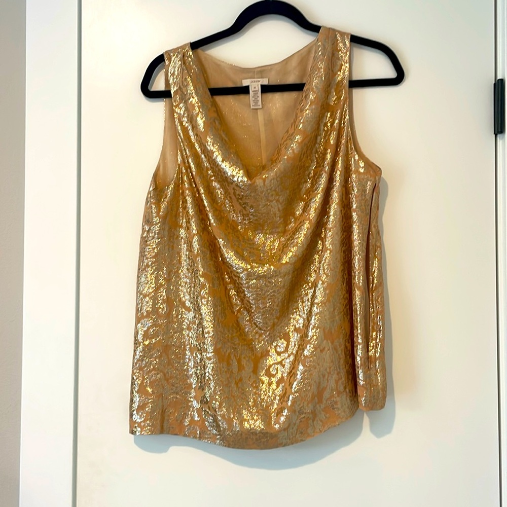 J Crew Silk Party Shirt - Festive for New Years